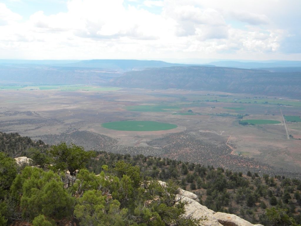 Valley view from the Rimrocker Trail