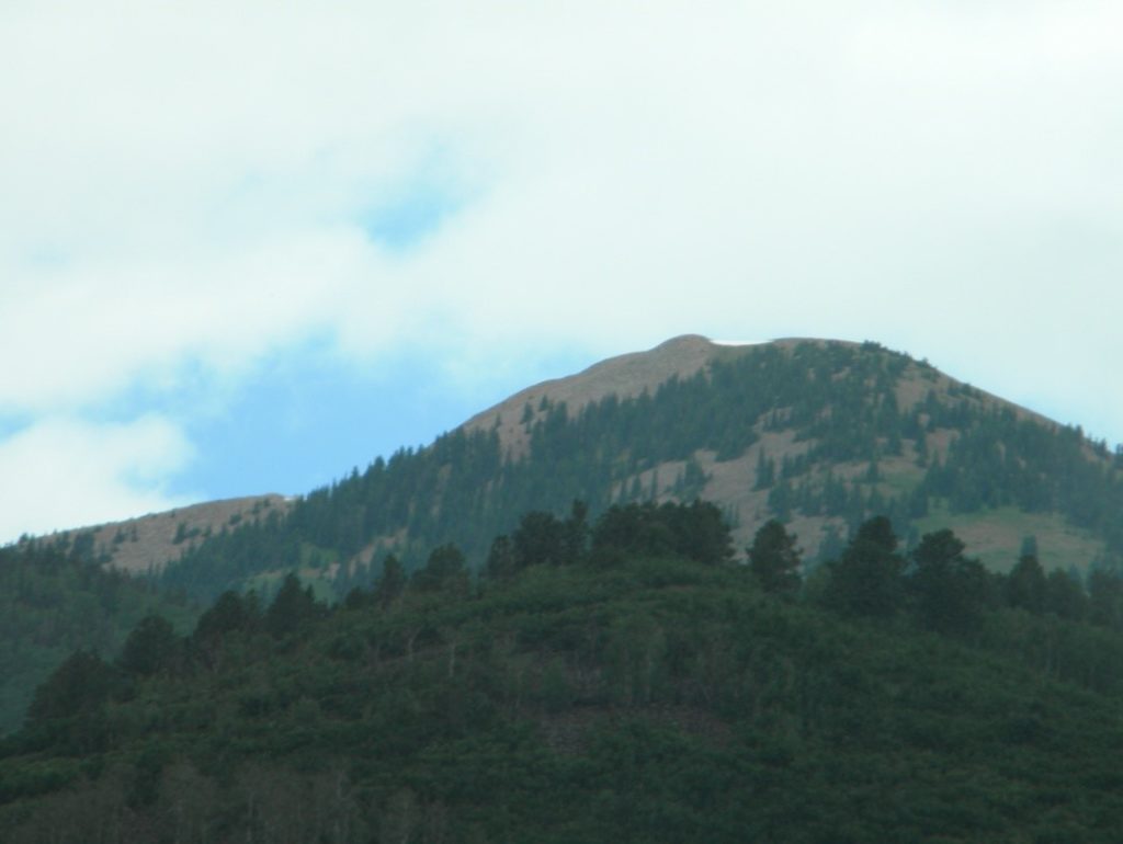 view of mountain from Rimrocker Trail