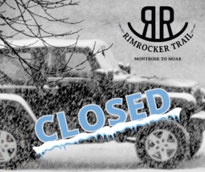 Rimrocker Trail Closed