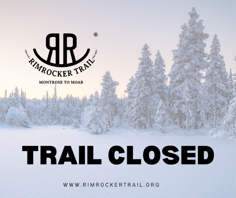 Rimrocker Trail is Closed