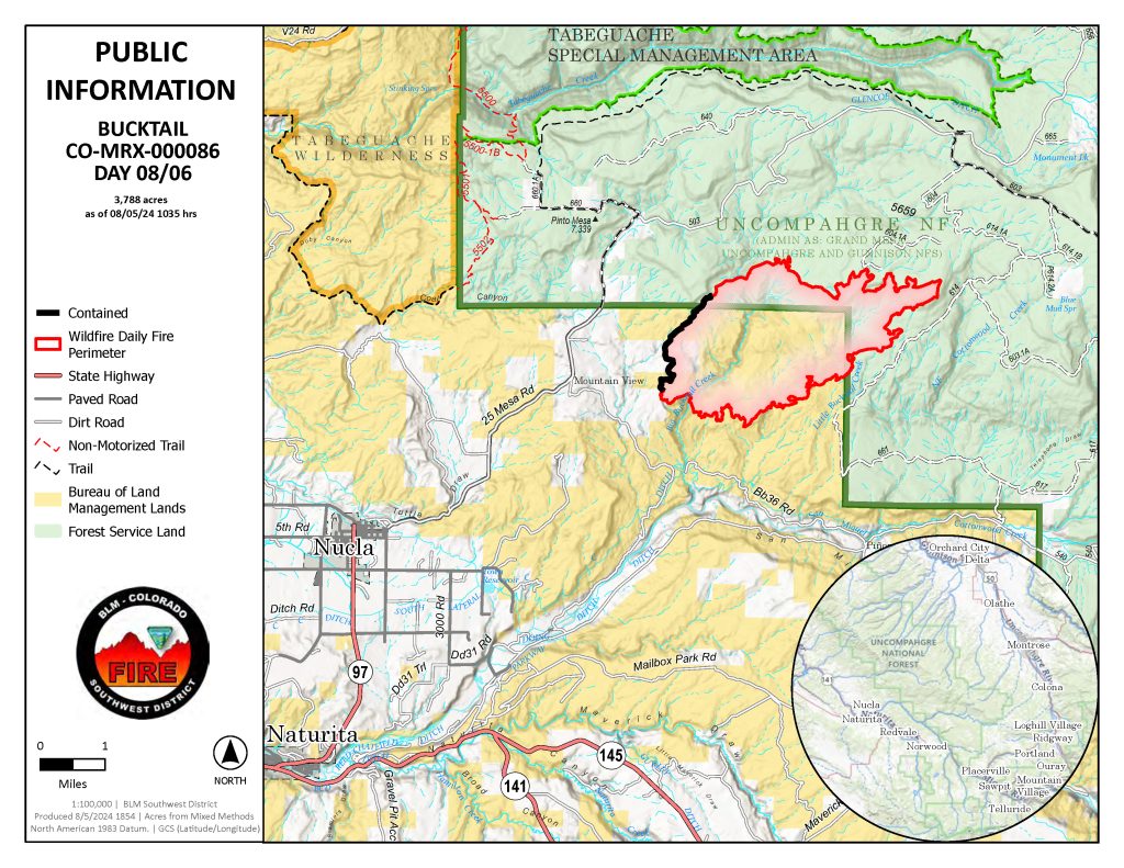 PIO Map of Bucktail Fire